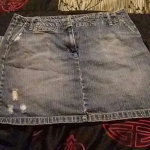 Blue jean skirt